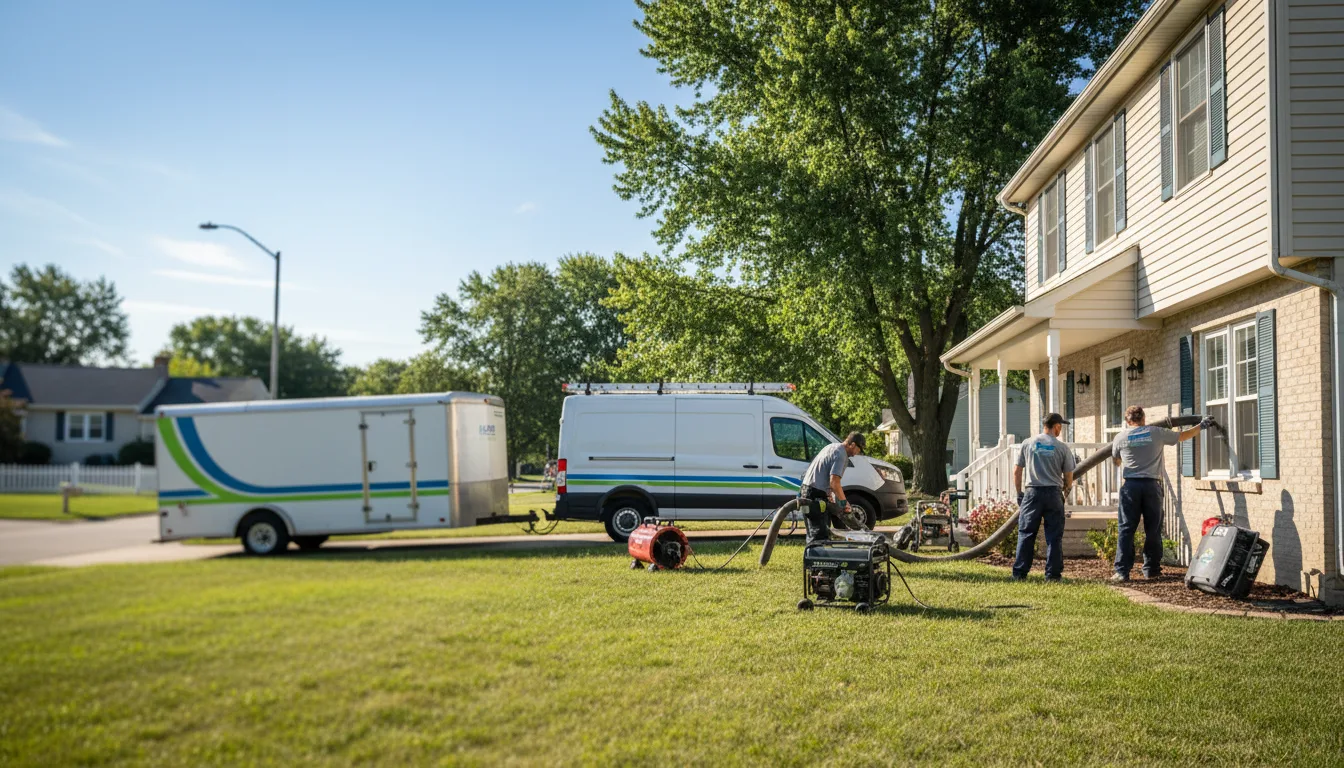 Flooded Basement Restoration And Cleanup With Repair in Clearfield, IA near me